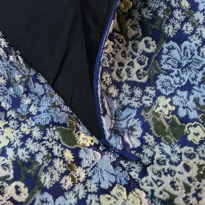 Spring Summer Floral Skirts for Women High Waisted French Style Print Flower Skirts Chiffon Long Faldas Mujer maxi skirt