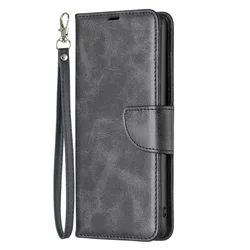 Leather Flip Wallet Case - Skin - Friendly Luxury Protection for Galaxy A40 (Black)