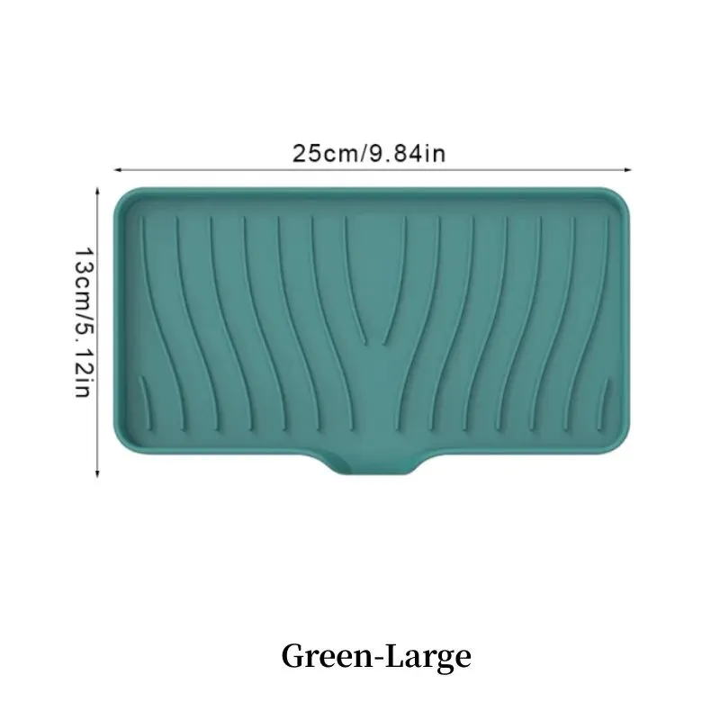 1 Pcs Silicone Soap Tray/Stand, Self-Draining Soap Pad,Multifunctional No-Punch Sink thumbnail 2