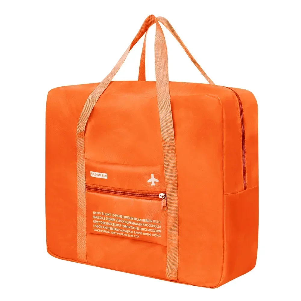 Compact Waterproof Nylon Travel Organizer Bag with Large Capacity and Foldable Design