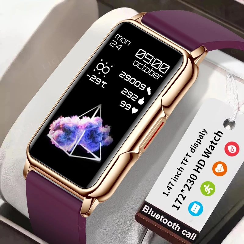 

2024new Smart Watch Women Men Bluetooth Connected Phone Music Fitness Sports Bracelet Sleep Monitor 1.47-inch Smartwatch Women