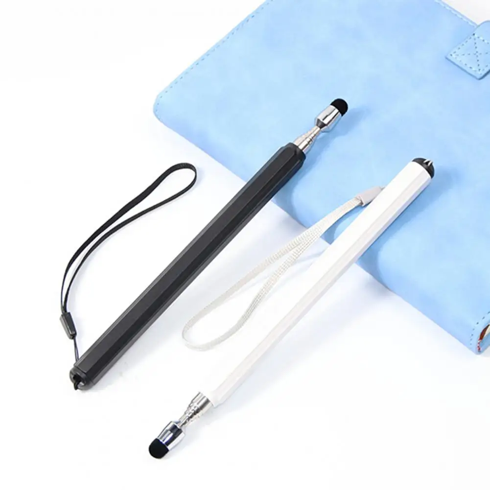 

Telescopic Pointer Stick High Sensitivity Non-slip with Lanyard Metal Extendable Pointer Touch Screen Stylus Pen Office Supplies
