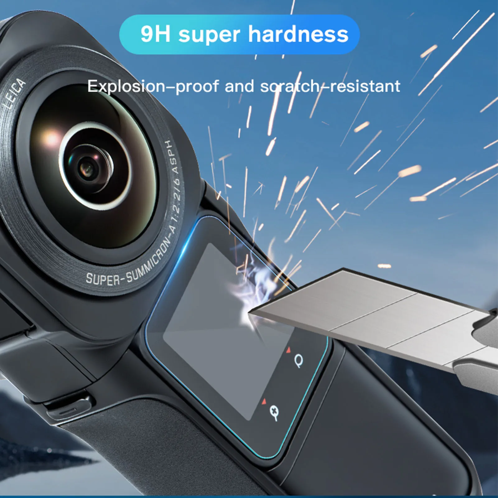 카메라 LCD 필름 템퍼 스크린 보호대, 360 카메라 ONE RS R 트윈 에디션, Insta 360 ONE RS 4k 카메라 렌즈