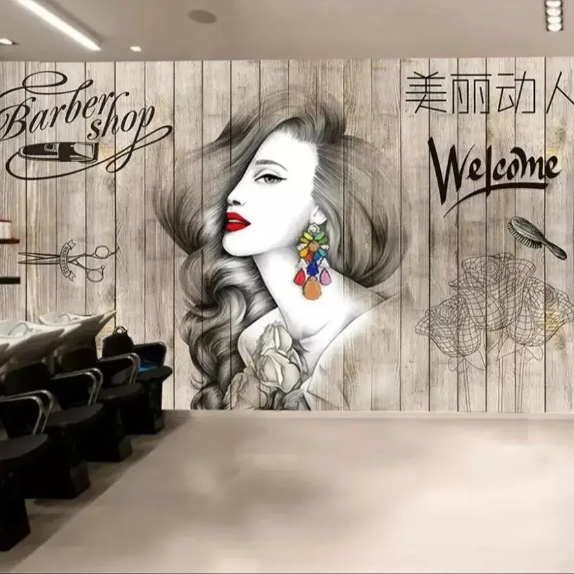 personalizado cabeleireiro cabeleireiro tatuagem imagem de fundo tendencia barbearia 04