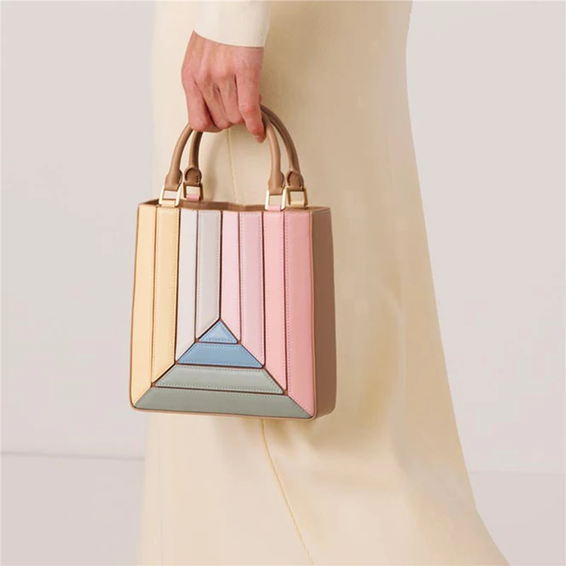 

Annmouler Luxury Women Handbag Small Size Tote Bag 2023 Pu Leather Shoulder Bag Brand Design Messenger Bag for Girl bolsas