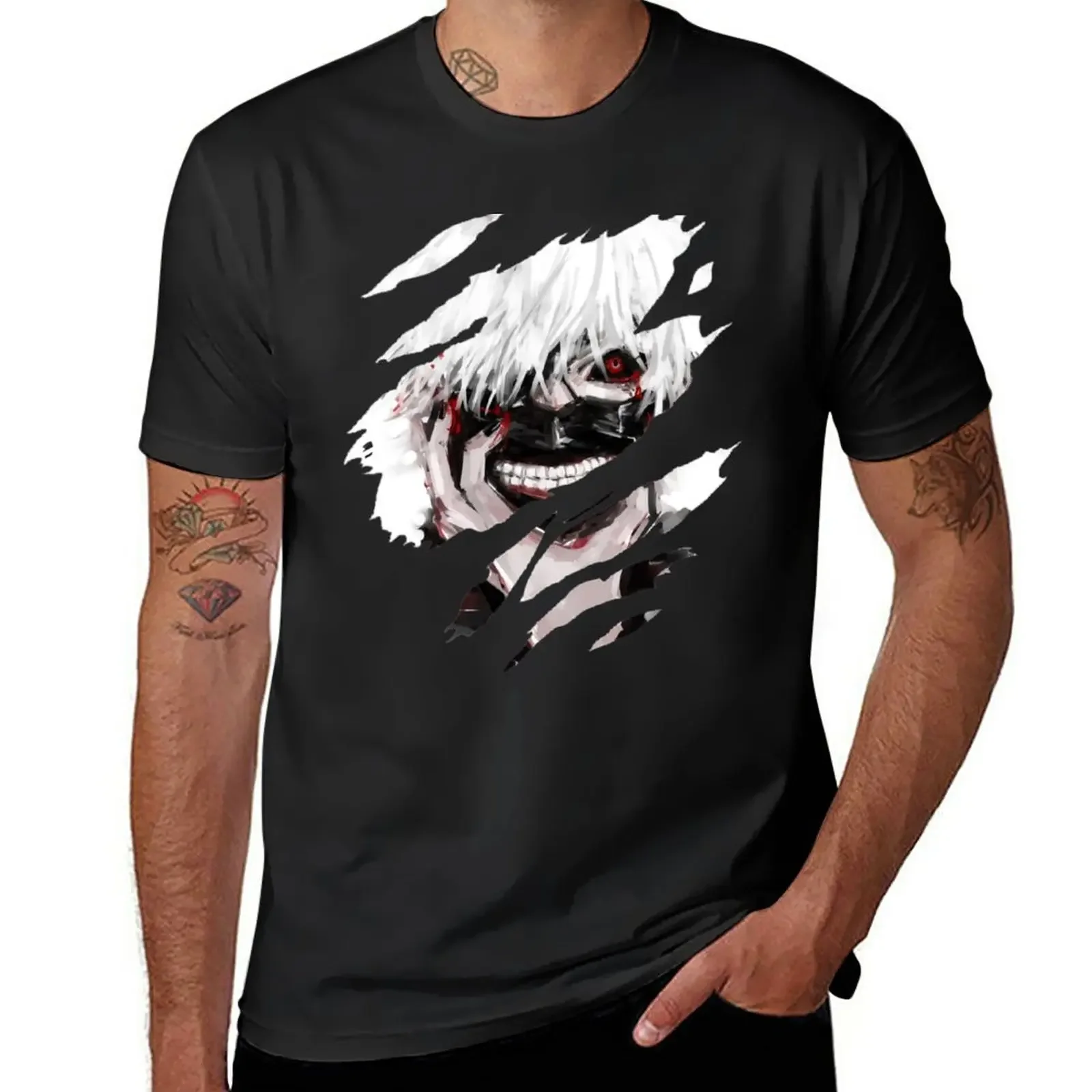 

Anime Kaneki Ken T-Shirt Blouse plus size tops plus sizes t shirts for men cotton