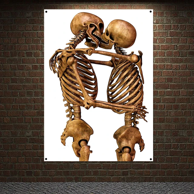 Skeletons kissing by DagZzy on DeviantArt