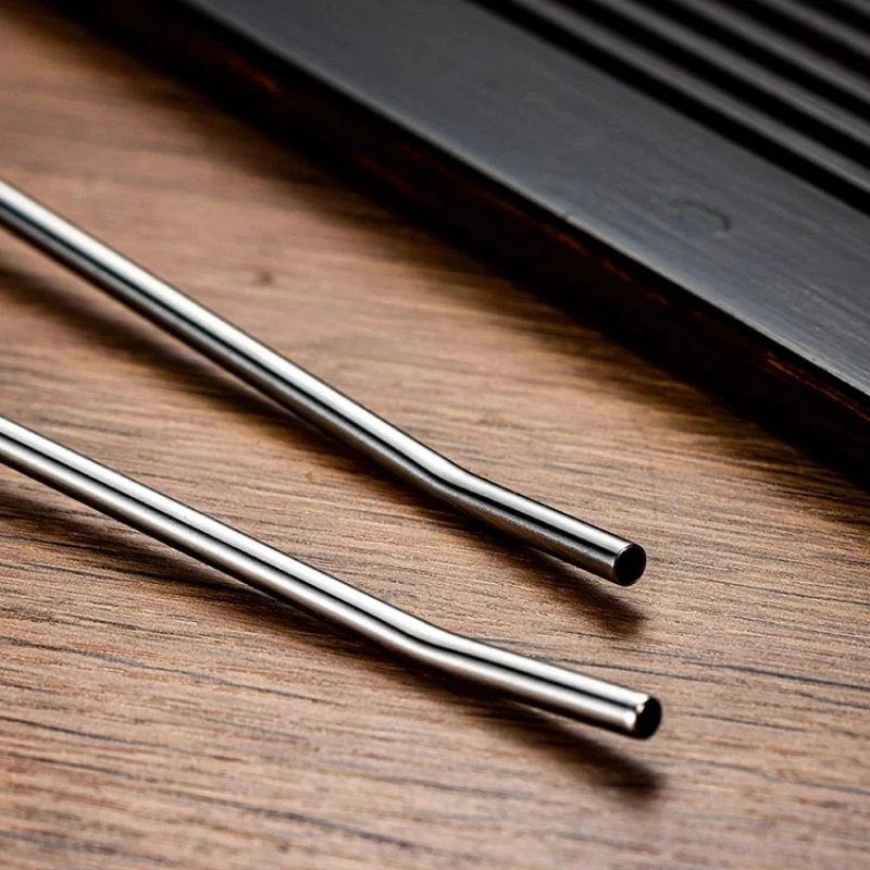 Stainless Steel Straw Spoon Long Handle Spoons Stirring Integrated Personalized Spoon Coffee Cocktail Glass Cup Straw