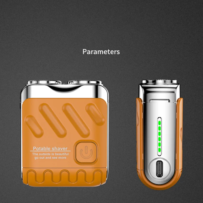 Electric Shaver Men Waterproof Type-C Rechargeable Mini Travel Rotary