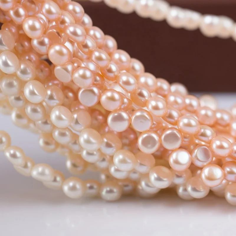 

Diy 7-8 мм боковое сверление AAA пресноводная струнчатая Кнопка Форма жемчуг