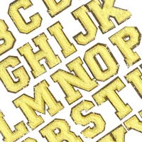 5.5CM ABC Chenille Letter Patches | Iron-On Embroidered Alphabet Sequins for Clothing, Towels & DIY Projects - Image 5