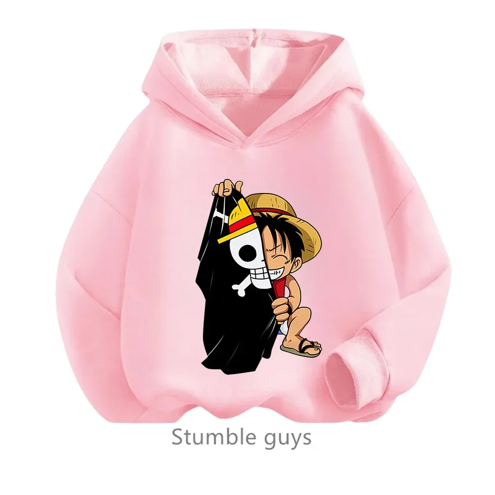 thumbnail image 1 of Sudadera con capucha de Anime One Pieces, ropa para niños, ropa para primavera y otoño para niñas, sudadera con dibujos animados de Luffy Zoro, traje para adolescentes, camisetas con capucha de Sonic, 1 of 5