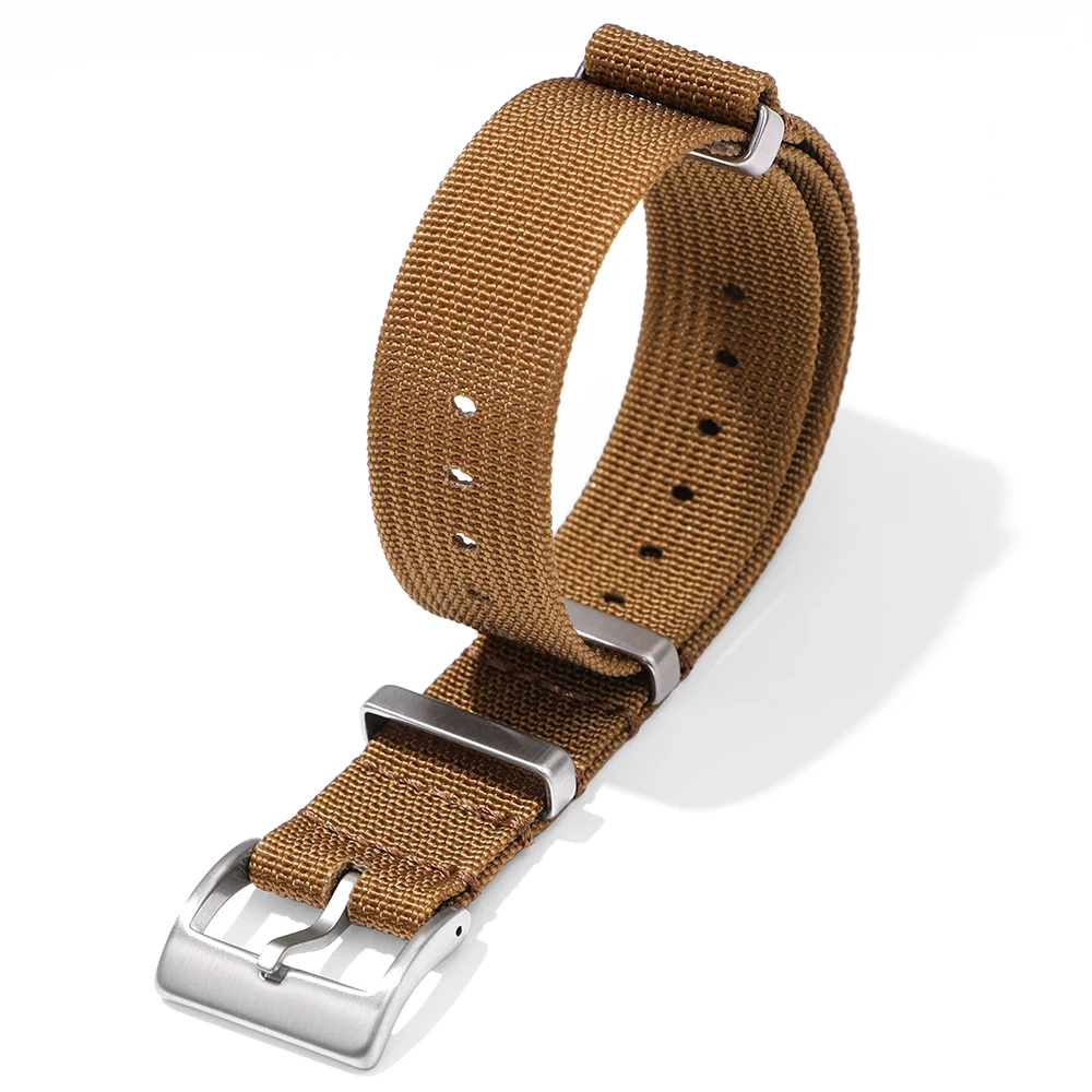Braided Nylon Military Watch Strap - Comfortable Woven Wristband for Men & Women