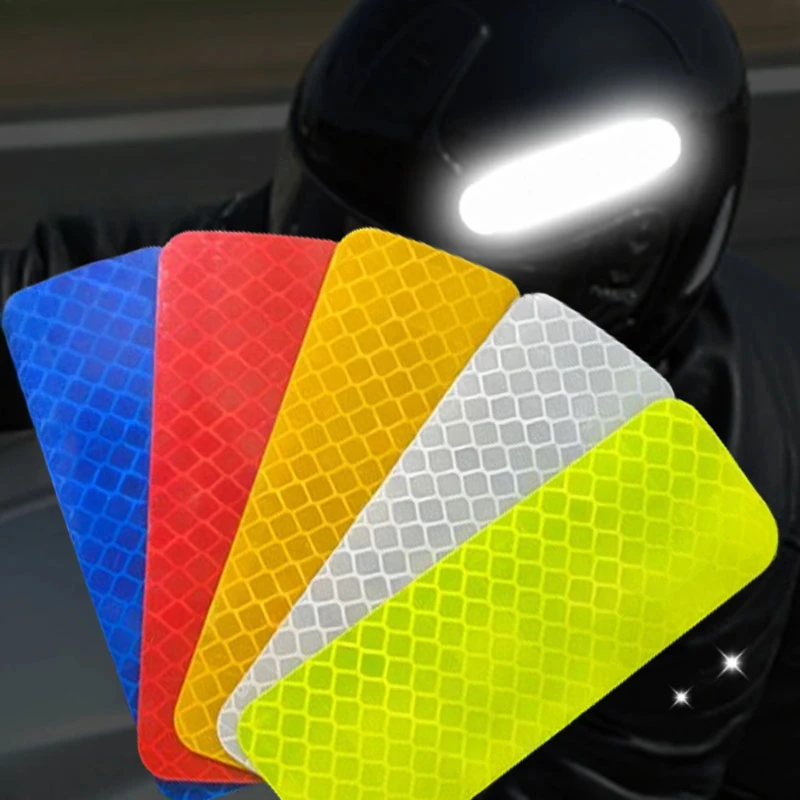 Reflective Stickers Helmet Warning Night Safety Driving Bicycle Motorcycle Car Decal