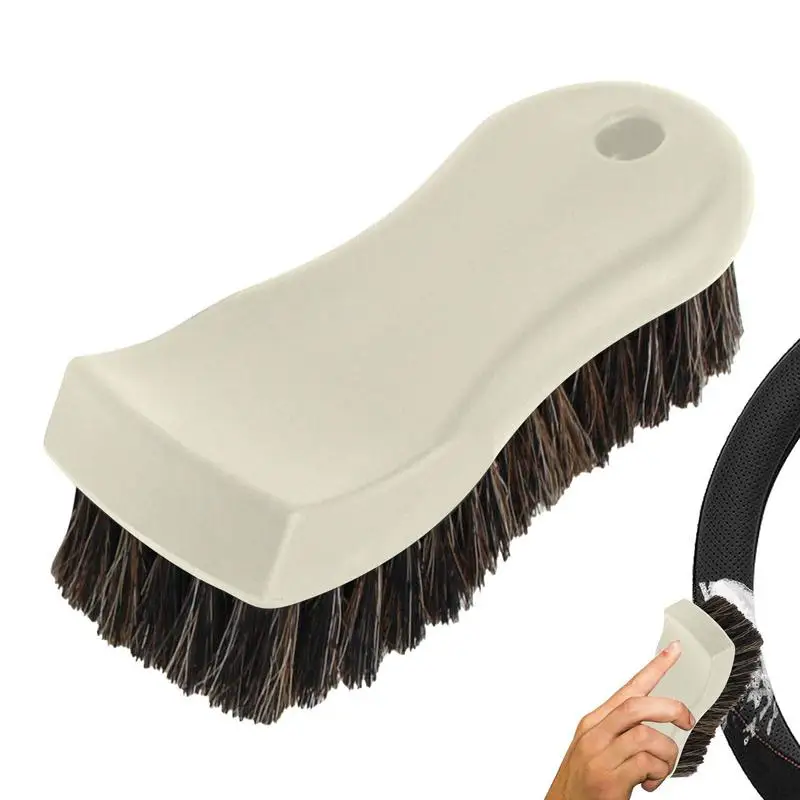 

Horsehair Brush For Car Horse Hair Bench Brush Dust Brush Soft Cleaning Brush For Car Interiors Furniture Apparel Boots And More
