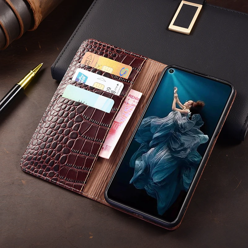Luxury Leather Wallet Flip Cover - Book Style Phone Case