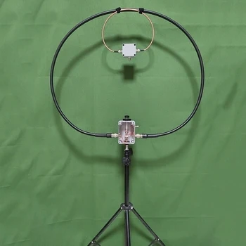 2025 nuova antenna a circuito piccolo per radio a onde corte QRP da 20 W 3,5-22 MHZ modello trasparente