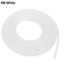 Universal High - Quality Rubber Car Door Protector Anti - Collision Strip (White 5M)