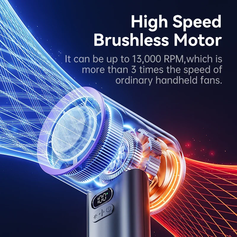 Portable Fan For Travel Mini: Small Pocket Handheld Fan Personal Rechargeable Turbo USB High Speed Keeping Cool In Hot Weather 4