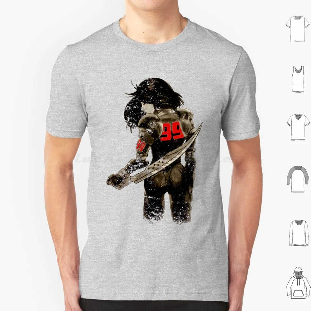 Manga Angel Distressed T Shirt 6Xl Cotton Cool Tee Battle Angel Alita Gally Battle Angel Alita Alita Battle Angel Manga Anime