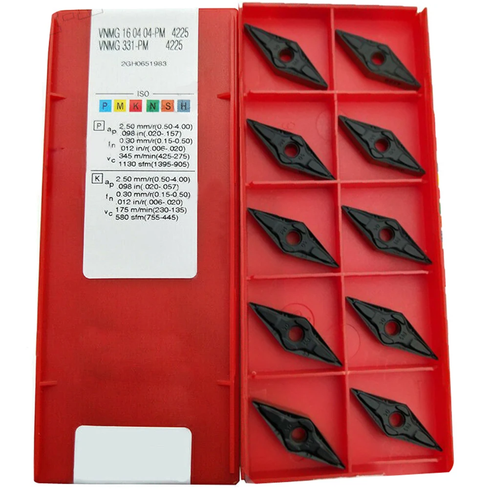 

VNMG160404-PM Carbide Inserts Grade 4225 Metal Carving Tools Milling Cutter Accessories Repair Tools VNMG 331-PM