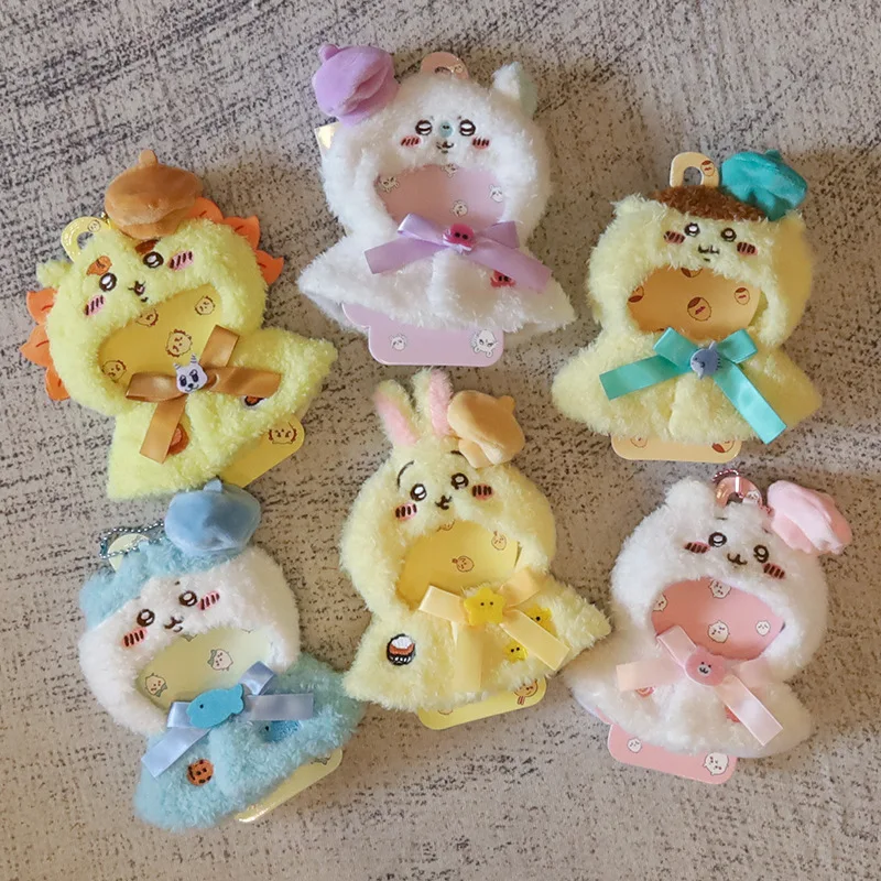 Kawaii Chiikawa Cute 10-15cm Doll Clothes Anime Small Eight Usazi Plush Doll Pendant Cartoon Doll Cape Child Birthday Gifts