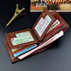 New Wallet Short Men's Thin Wallet Horizontal Business Casual Lychee Pattern Retro Soft Leather Wallet 1