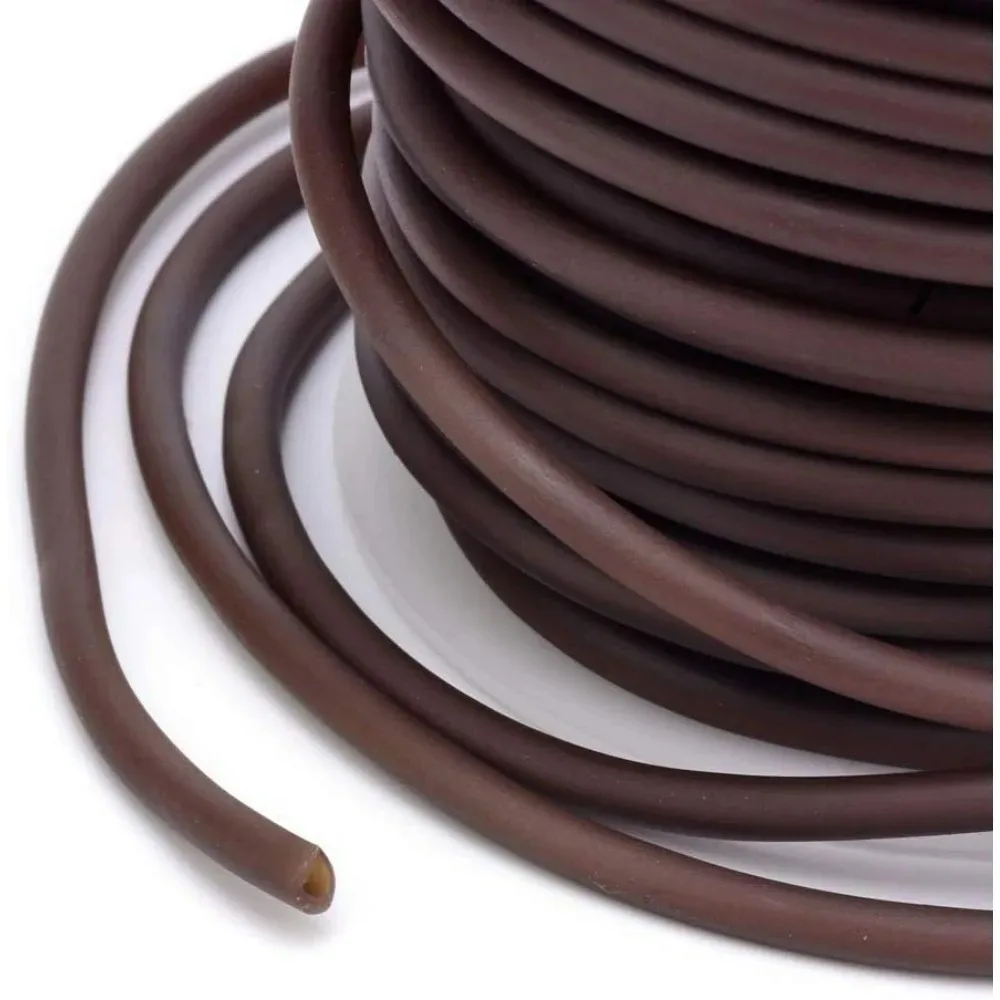54.68 야드 2mm 중공 고무 튜빙 쥬얼리 코드 1mm 구멍 PVC 튜브형 실 스풀 포함 DIY 공예 팔찌 목걸이용
