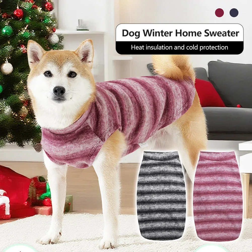 4-42.5kg Comfortable Soft Pet Knitted Vest Clothing Home Pet Clothing XS-3XL Medium Large Pet Winter Sweater Clothing Supplies
