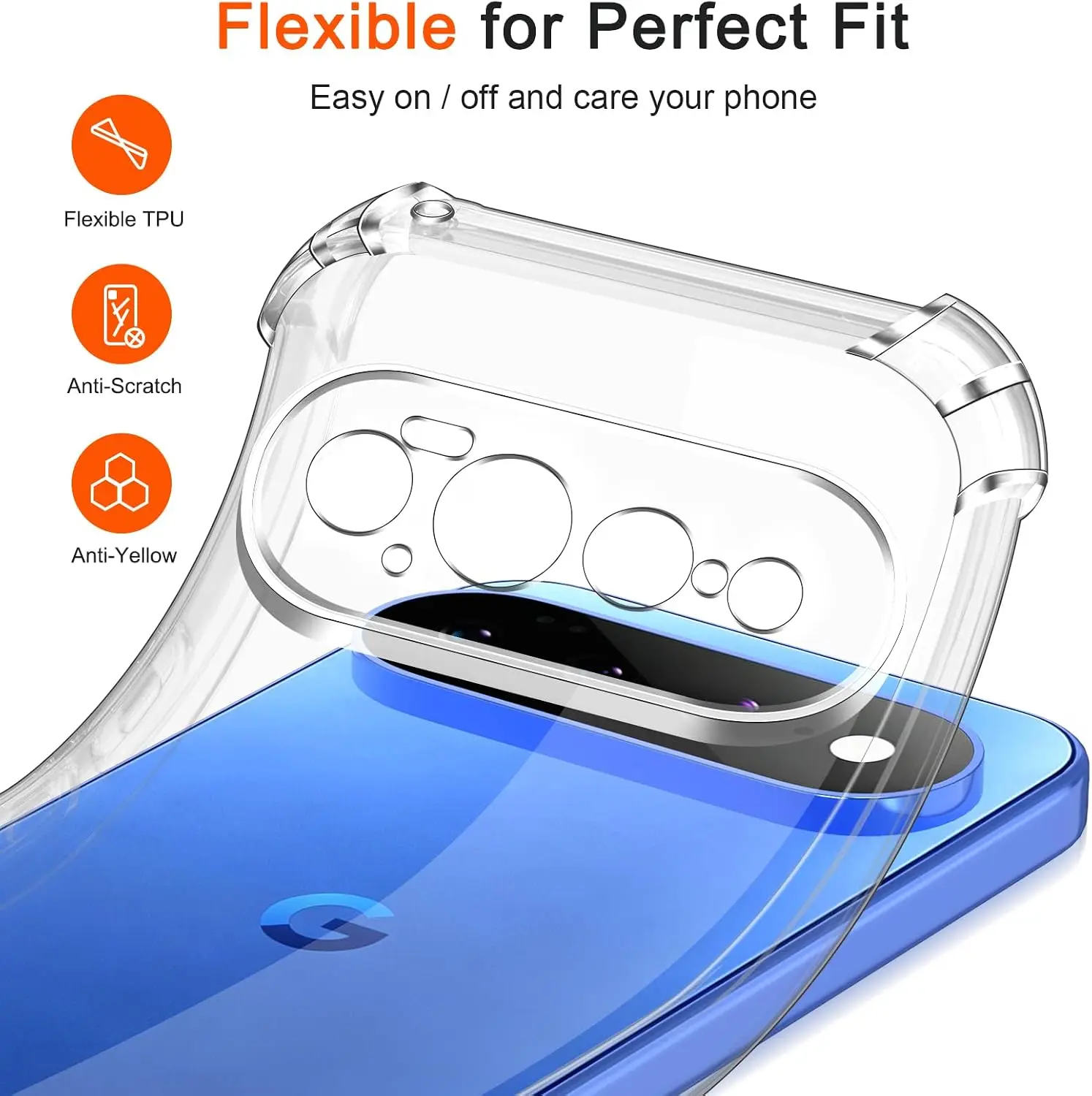 Reinforced Soft TPU Air Cushion Case with Camera Protection