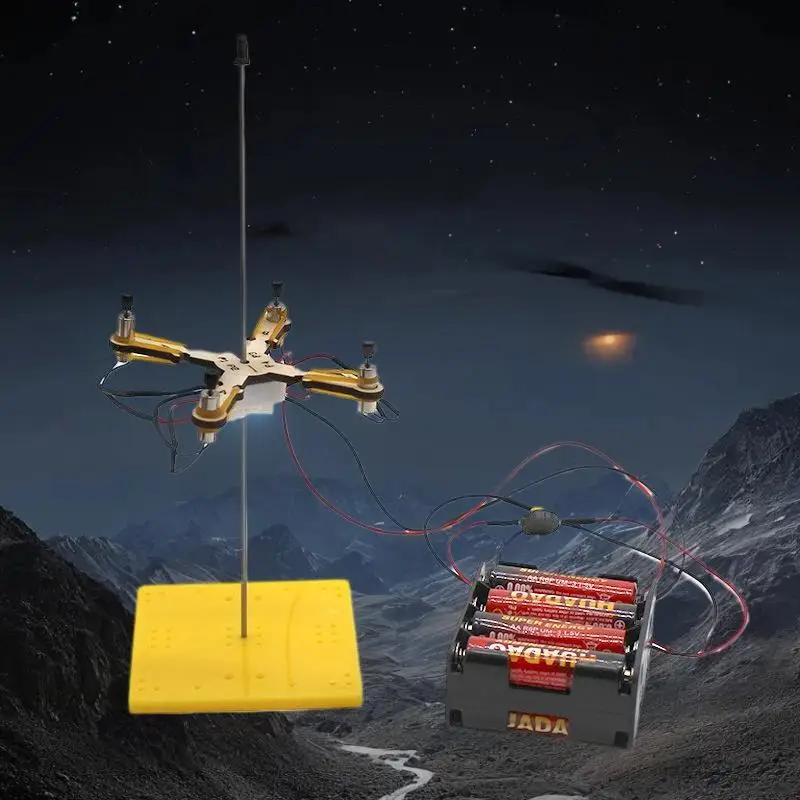 Drone DIY en Bois Kit Jouet Éducatif Enfant - Expérience Scientifique