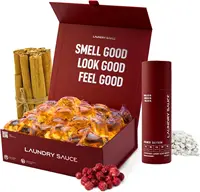 Luxury Scented Laundry Detergent Pods & Scent Booster Bundle - French Saffron, Natural Oils, HE Compatible