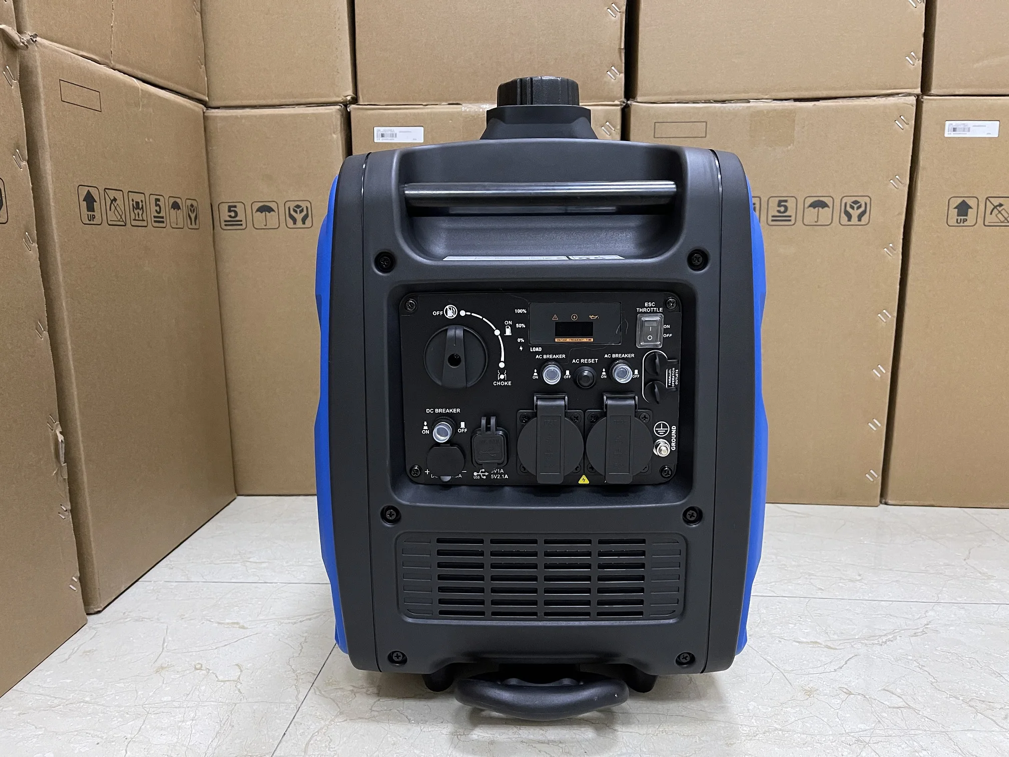 

For South Africa 3000W 230V 50Hz EU Socket 185cc Pure Sinewave Portable Gasoline Petrol Silent Quiet Inverter Generator