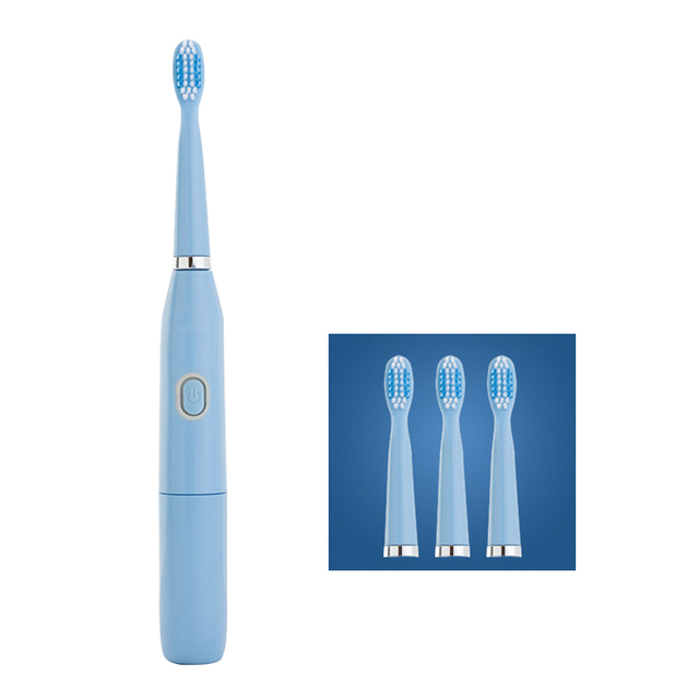 Electric Toothbrush With 4PCS Replacement Brush Heads 32000 High Frequency Sonic Vibration IPX7 Waterproof Toothbrush