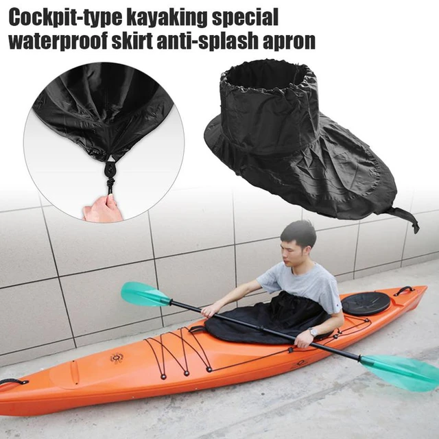 Cockpit Style Kayaking Waterproof Skirt SplashProof Apron Anti