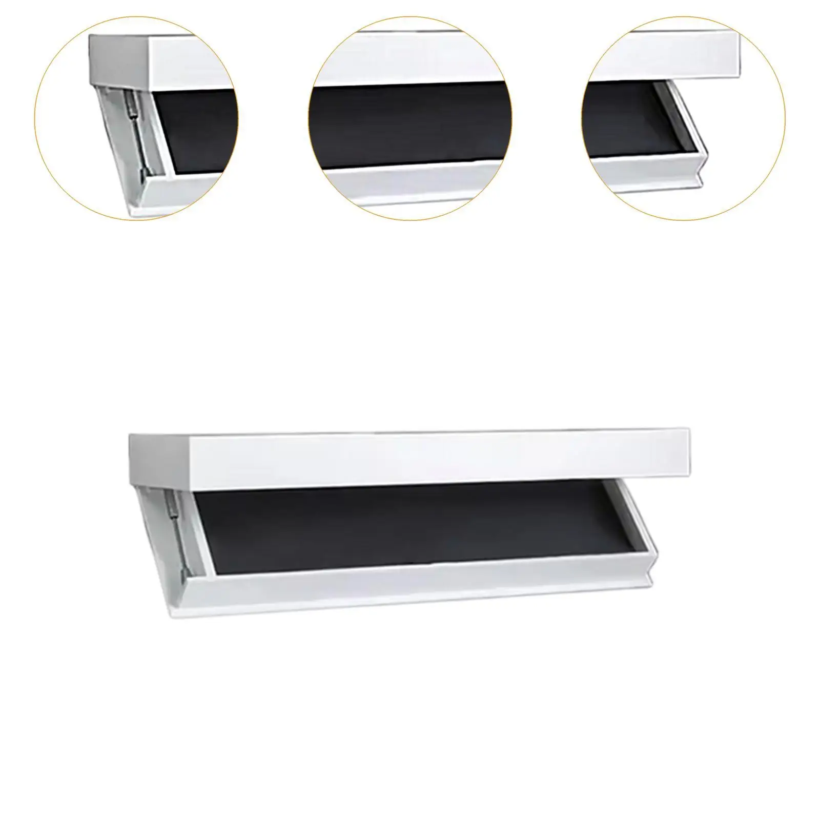 Floating Shelf with Hidden Compartment Decorative Wooden Modern Wall Mounted Drawer for Bathroom Office Kitchen Small Space Dorm