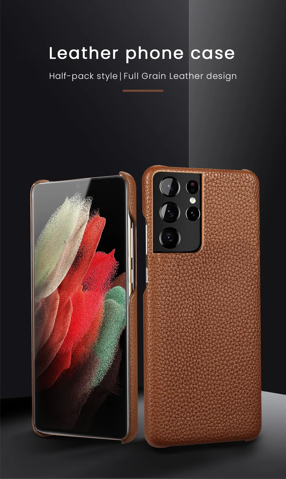 mobile flip cover LANGSIDI Genuine Leather phone case For samsung s21 ultra s21plus s22 s20 plus s20fe s10 a52 A12 a32 a51 a71 a72 a52S 5G fundas pouch mobile