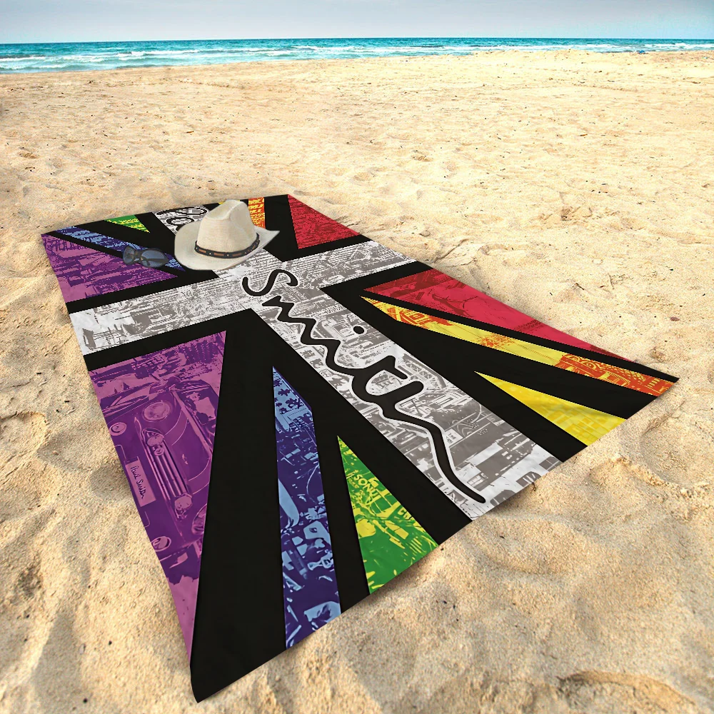 Alfombra de suelo Paul Smith Bath Towel Microfiber Soft Water Absorbing Breathable For Girl Kids Decorative Cartoon Beach Towel 4