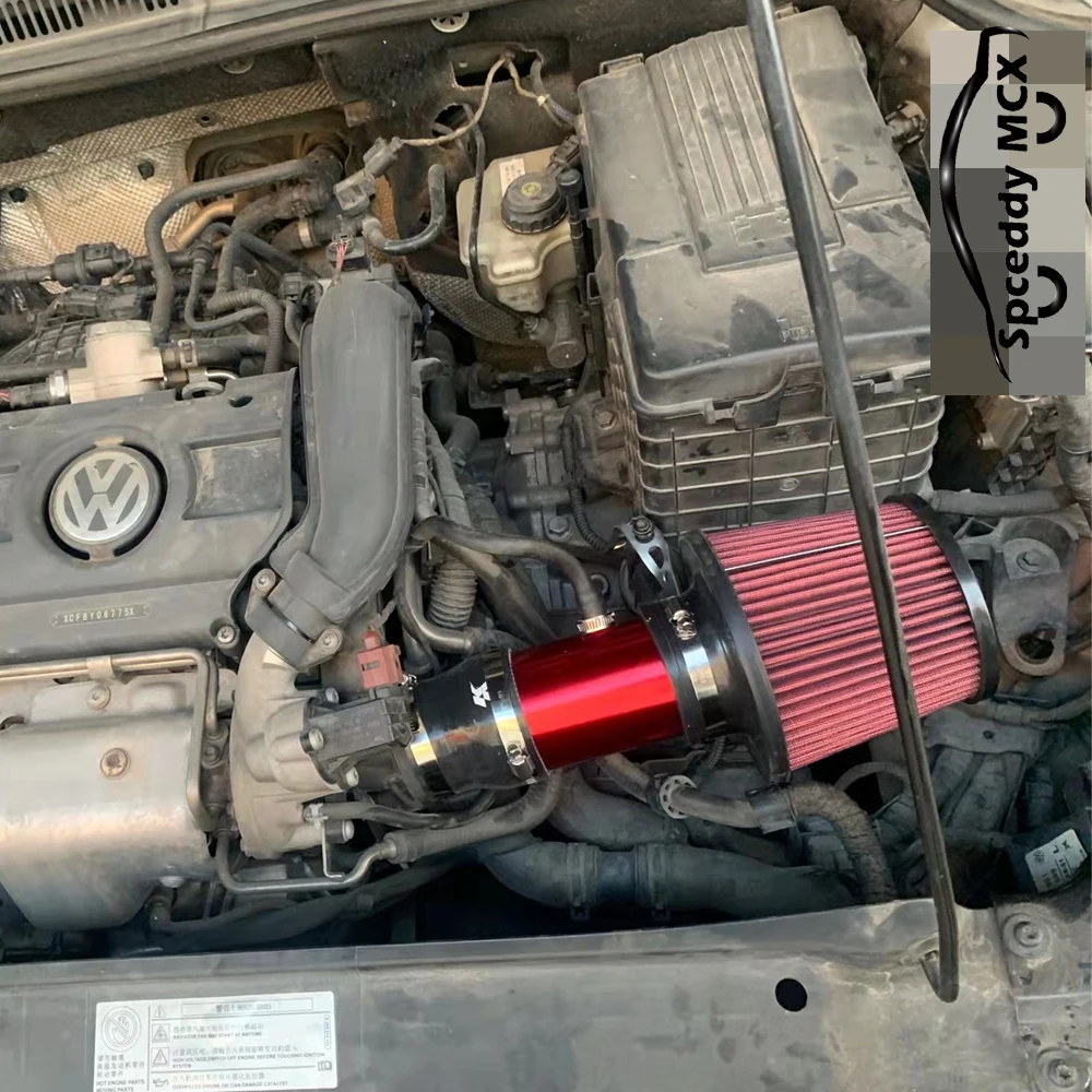 Car High Flow Cold Air Intake Filter Kit With Aluminum Pipe For VW Golf 6 Scirocco Sagitar MAGOTAN 1.4T AF20S081970 car air intake system