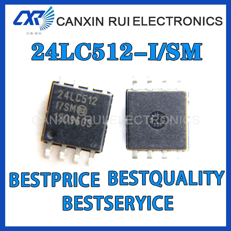 

100% new origina Memory 24LC512-I/SM SOP8 Screen 24LC512I 24LC512-ISM