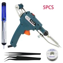  Automatically Soldering Gun 110V/220V 60W US/EU Plug Hand-Held Internal Heating Automatically Send Tin Gun Welding Repair Tools 