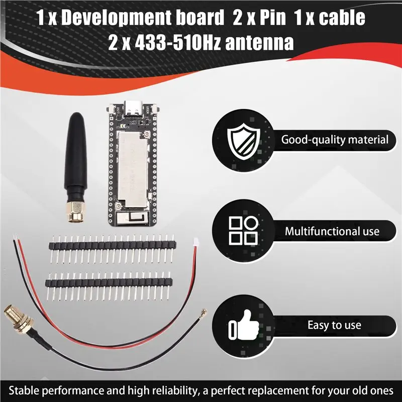 ESP32+ Lora 433-510Mhz 개발 보드용 A55T 무선 스틱 라이트 V3 (ESP32-S3 노드 타입-C용)