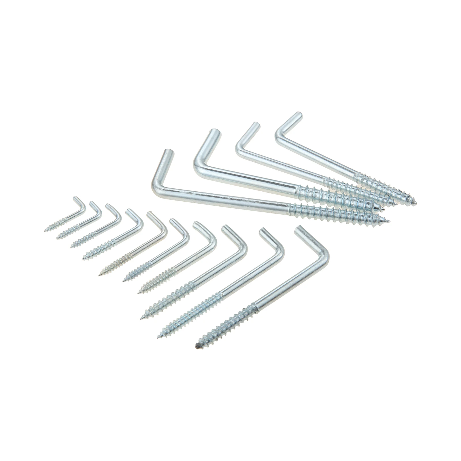 20/10/5/2Pcs L-shaped Screw-In Cup Hooks Picture Frame Plant