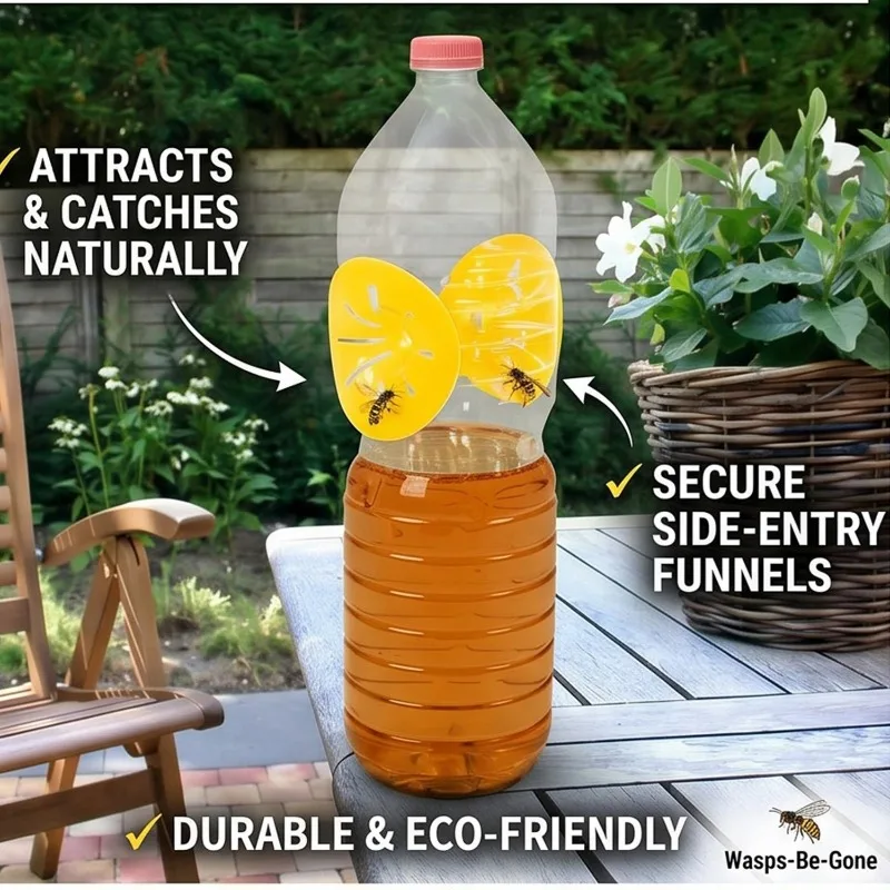 Reusable Flower-Shaped Outdoor Insect Trap