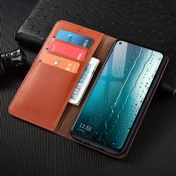 Lychee Pattern Luxury Leather Wallet Phone Case with Magnetic Flip Cover for Nokia 7.1 Plus (Brown)
