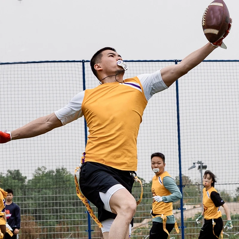 1Pc Adjustable Soccer Rugby Flag Tag Waist Strap American Style Football Match Adults Youth Training Belt view 2