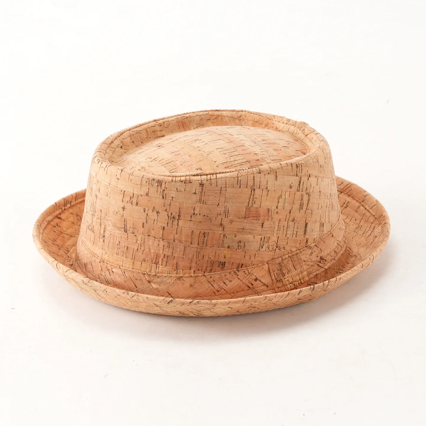 Natürliche Weichholz Rinde Hut Umweltschutz Winter Herbst Caps mit Krempe Unisex Kopf Zubehör – Detail 7