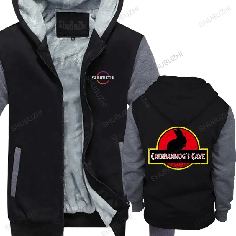 

Men thick hoodie fashion printing pullover warm hoody Caerbannogs Cave homme casual fleece hoodies Female warm Zip-up euro size