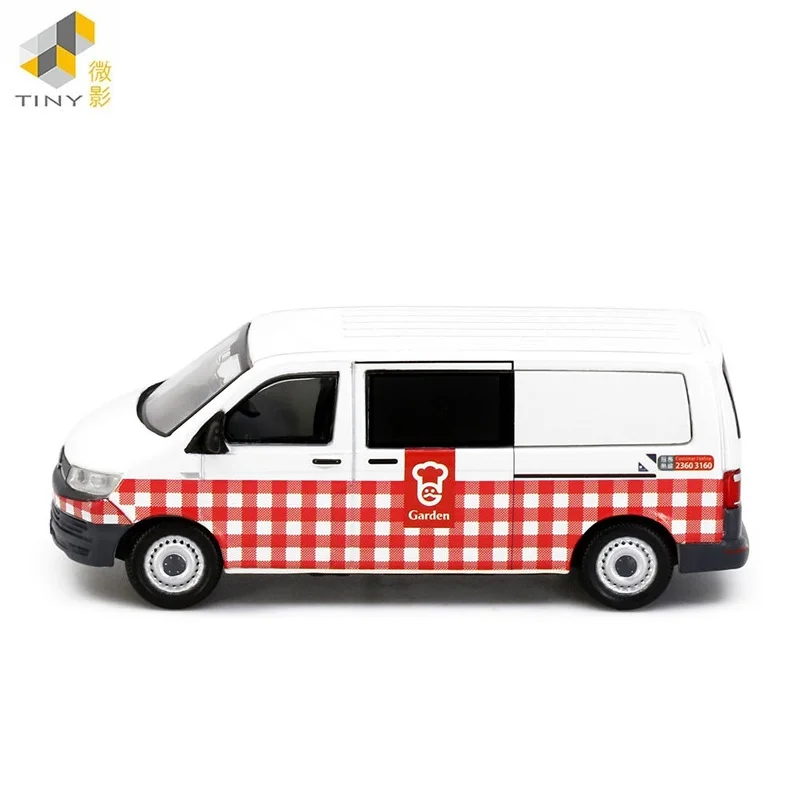 Tiny 1:64 T6 Transporter Garden Van Modello Di Simulazione In Lega Di Auto