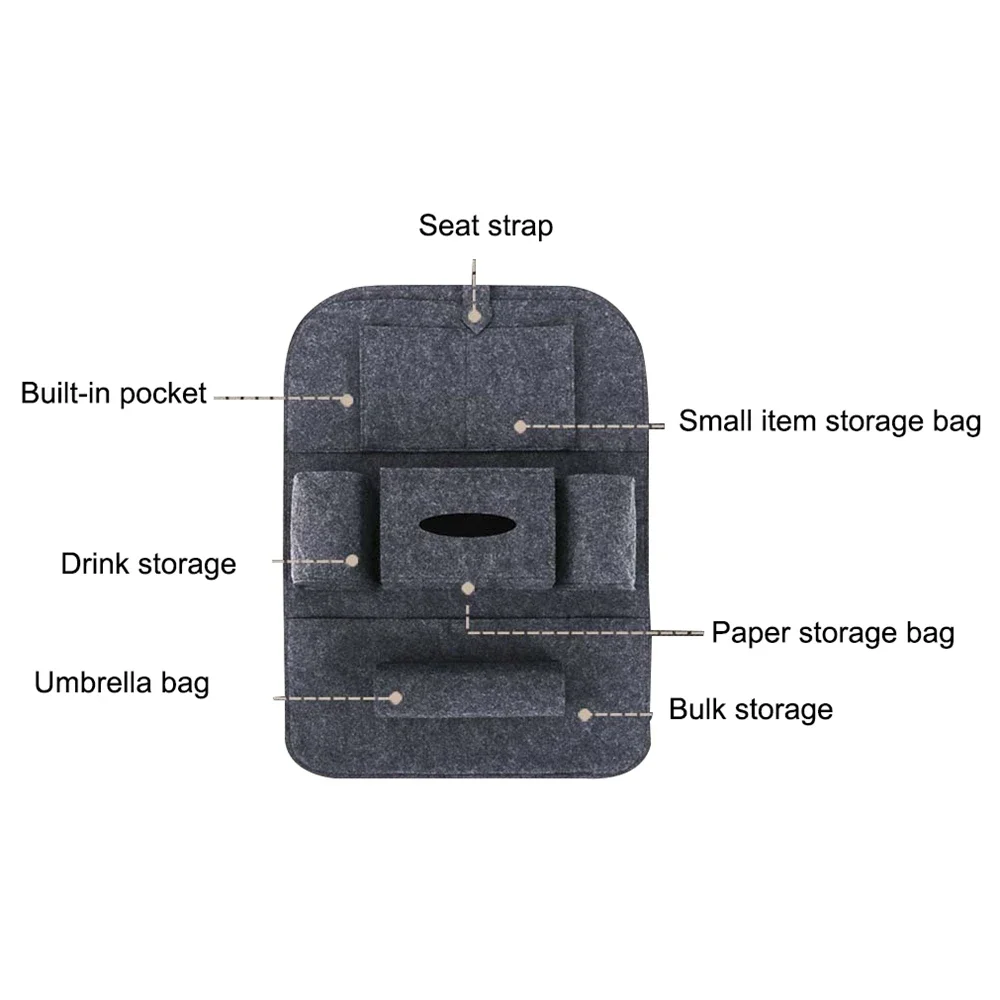1PC Car Storage Bag Universal Box Back Seat Bag Organizer Pouch Backseat Holder Pockets Car-styling Protector Auto Accessories car seat back storage bag